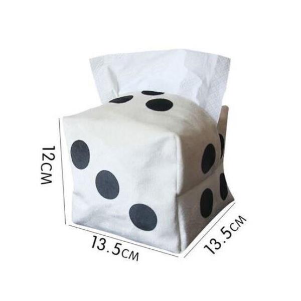 Creative Dice Cloth Paper Tissue Box Cover