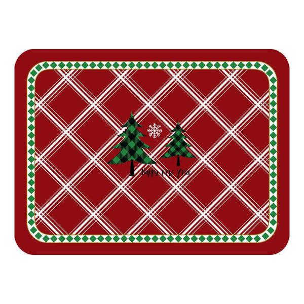 Christmas Leather Rectangle Table Dining Placemat