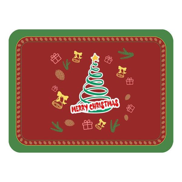 Christmas Leather Rectangle Table Dining Placemat