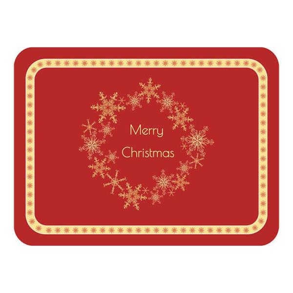 Christmas Leather Rectangle Table Dining Placemat