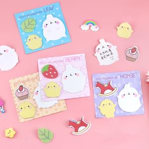 4 Sheets Cute Cartoon Decoration Stickers