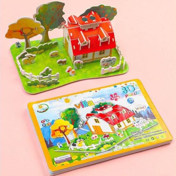 3D DIY Educational Princess Castle Building Jigsaw Puzzle