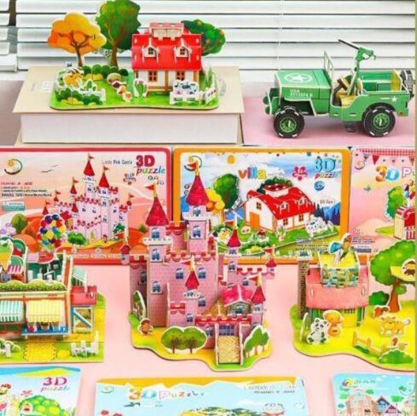 3D DIY Educational Princess Castle Building Jigsaw Puzzle