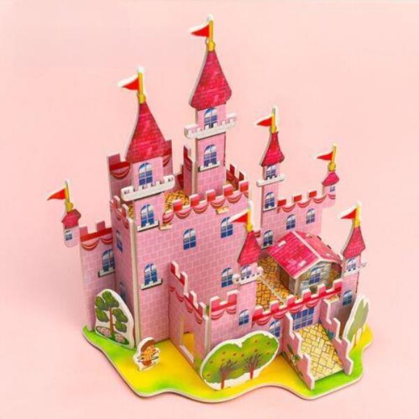 3D DIY Educational Princess Castle Building Jigsaw Puzzle