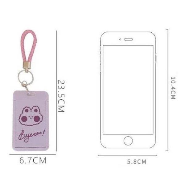 Cartoon Animal ID Opal Miki Metro Card Holder Hard Case