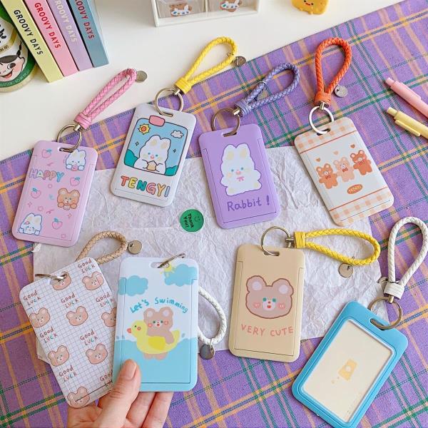 Cartoon Animal ID Opal Miki Metro Card Holder Hard Case