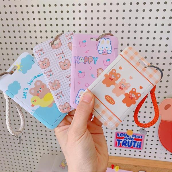 Cartoon Animal ID Opal Miki Metro Card Holder Hard Case