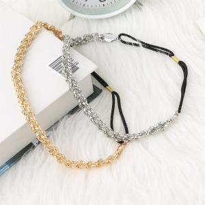 Gyps Gold Leaf Multi Tassel Elastic Head Chain