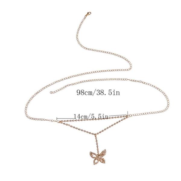 Butterfly Pendant Waist Belly Chain