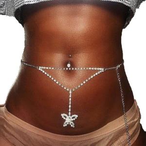 Glitter Chest Necklace Body Chain