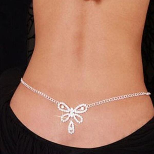 Butterfly Pendant Waist Belly Chain