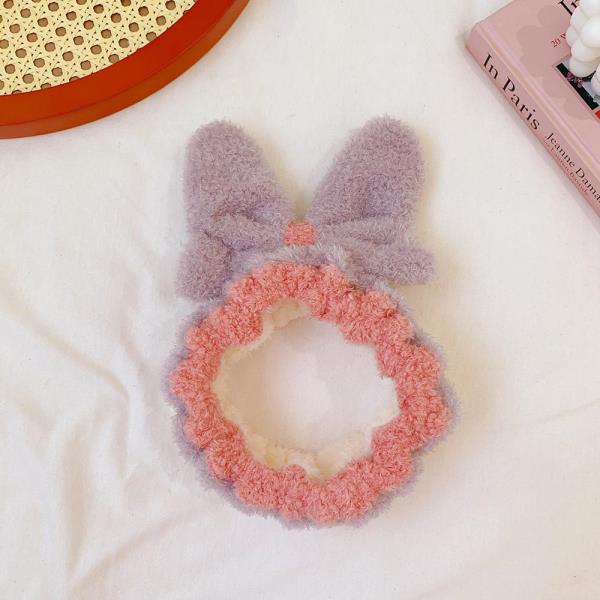 Flannel Bow Face Washing Hairband