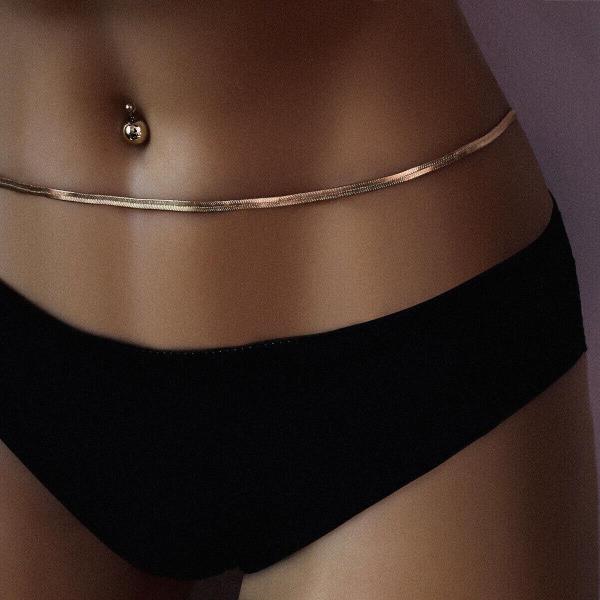 Snake Bone Shape Waist Belly Body Chain