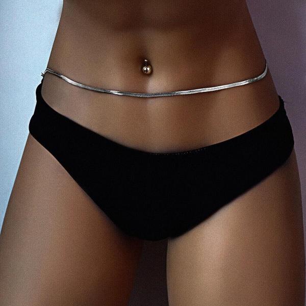 Snake Bone Shape Waist Belly Body Chain