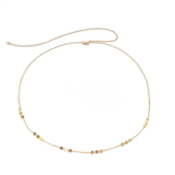 Gold Circle Sequins Waist Belly Chain