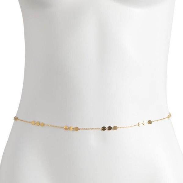 Gold Circle Sequins Waist Belly Chain