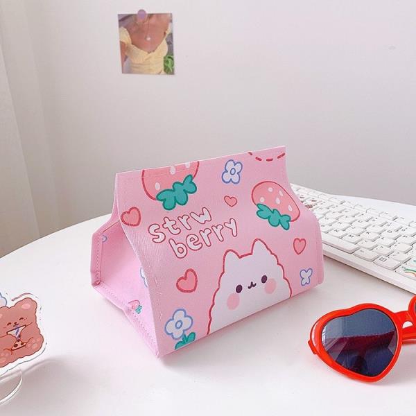 Kawaii Fruit Animal Waterproof Tissue Box Cover