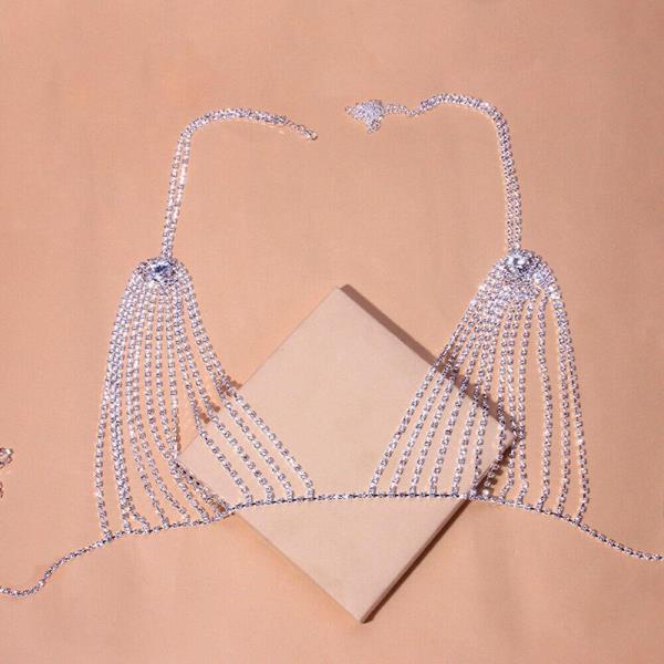 Bohemia Glitter Bikini Bra Chest Body Chain