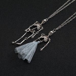 Crystal Hollow Crown Pendant Necklace