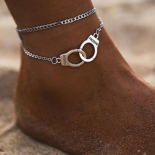 Bohemian Handcuffs Chain Beach Foot Anklet