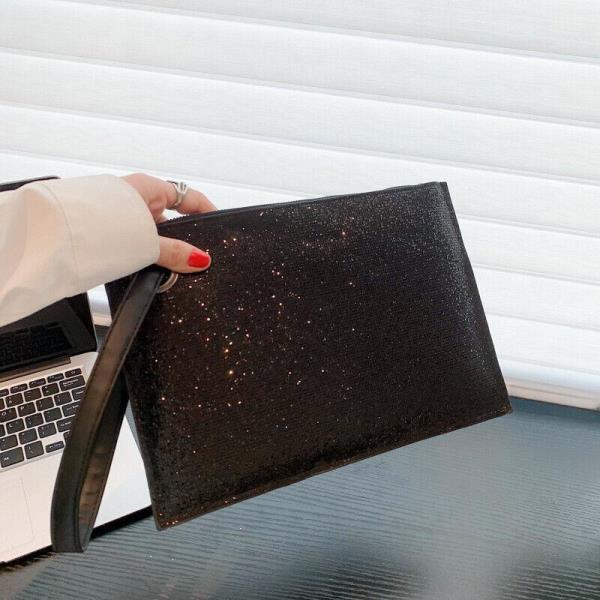 Glitter Shiny Sequins Envelop Clutch Evening Party Handbag