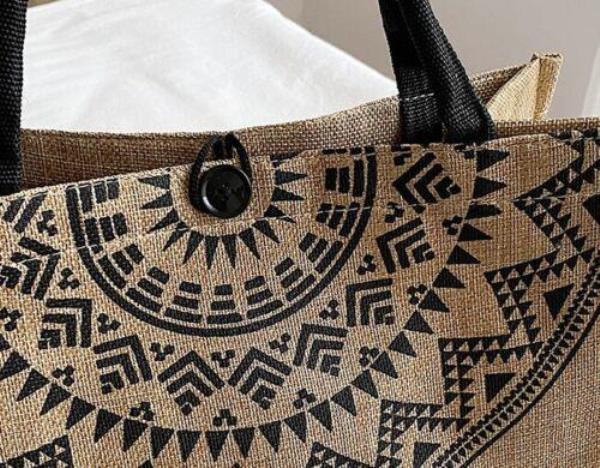 Bohemian Summer Beach Woven Shopper Handbag 