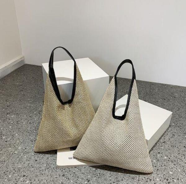 Summer Straw Woven Large Tote Casual Bag