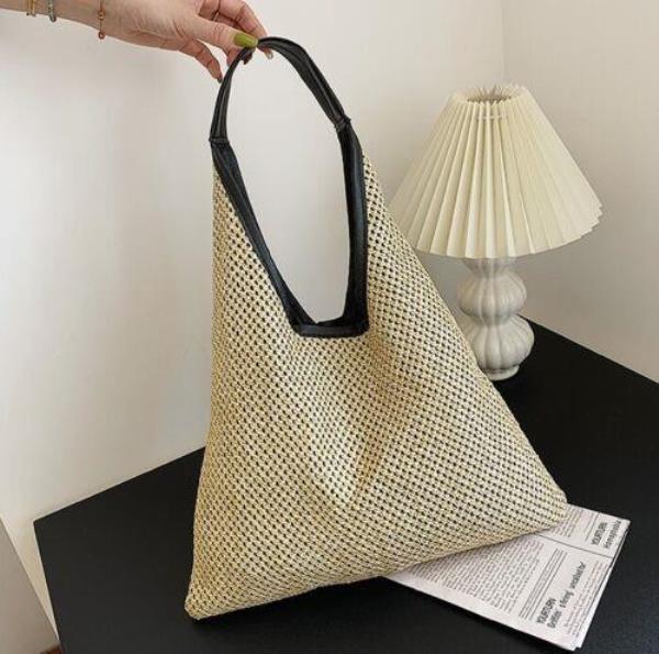 Summer Straw Woven Large Tote Casual Bag