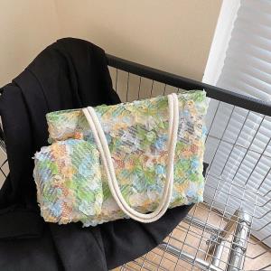 Plush Flower Crossbody Bag