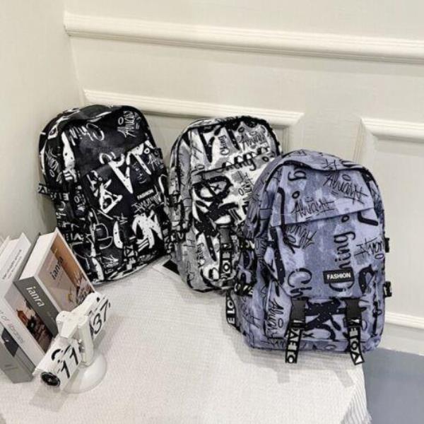 Large Graffiti Causal School Backpack