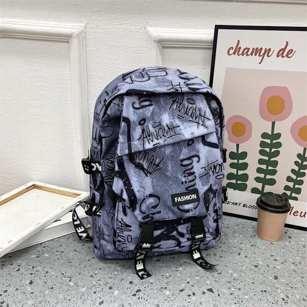 Large Graffiti Causal School Backpack