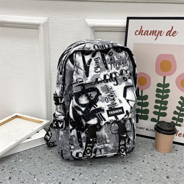 Large Graffiti Causal School Backpack