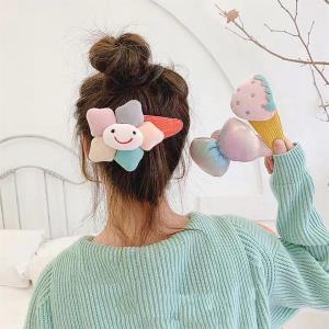 Cartoon Jumble Plush Hair Pin