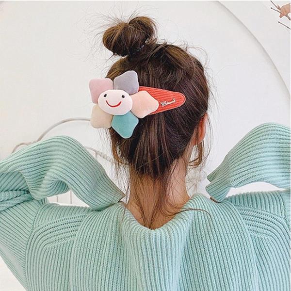 Cartoon Jumble Plush Hair Pin