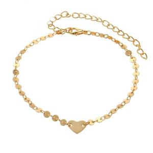 Shining Simple Circle Crystal Anklet