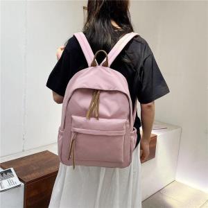 4 Pcs Canvas Plaid School Backpack Set