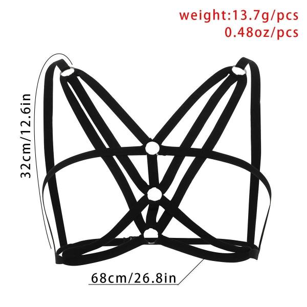 Black Elastic Women Chest Band Bra Belt