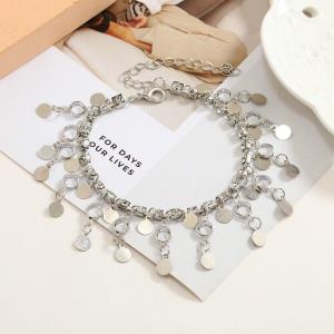 Silver Waterdrop Barefoot Anklet