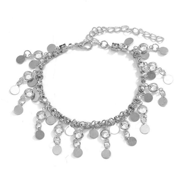 Silver Waterdrop Barefoot Anklet