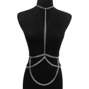 Pendant Tassel Chest Body Chain