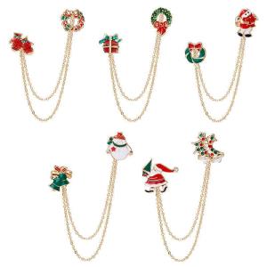 6 Pcs Cartoon Acrylic Corsage Brooches Set