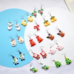 Orange Pearl Cartoon Rabbit Earrings