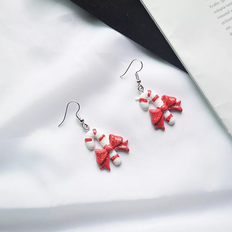 Christmas Santa Tree Snowflake Resin Earrings