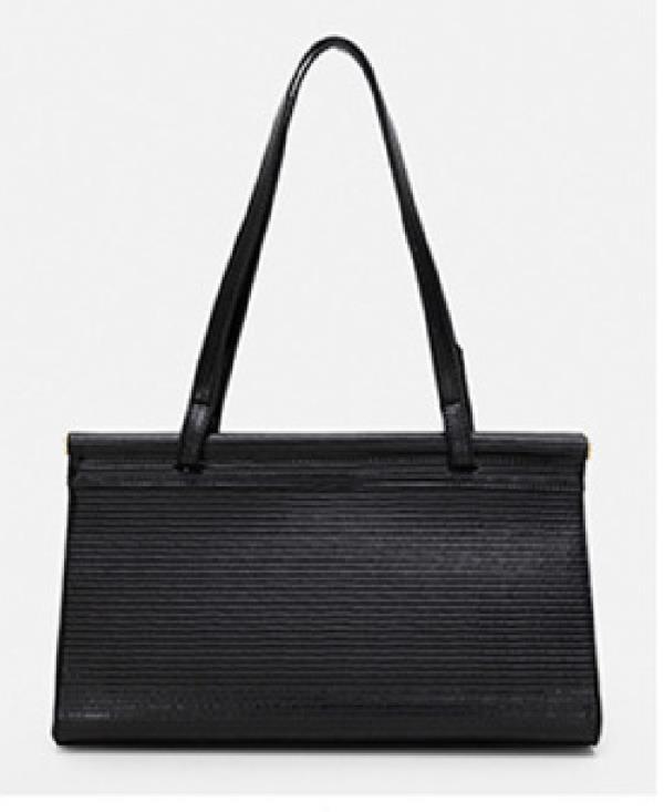 Faux Lizard Leather Shoulder Bag