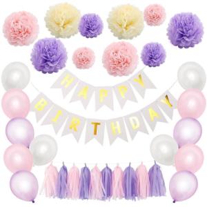 Daisy Flower Birthday Party Latex Foil Balloons