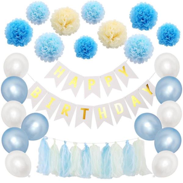 Banner Tassel Ball Party Latex Balloons