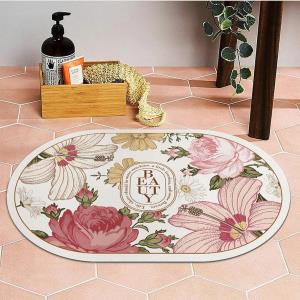 Rainbow Flower Bathroom Lounge Door Mat  