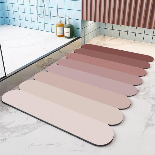 Gradient Soft Diatom Mud Anti Slip Drying Absorbent Bathroom Mat