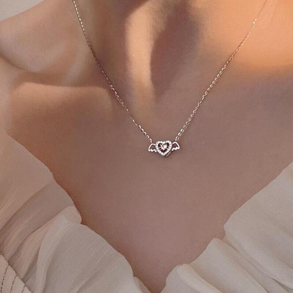 Cupid Heart Angel Necklace