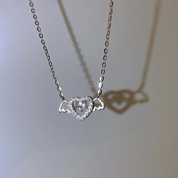 Cupid Heart Angel Necklace